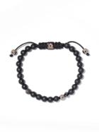 Shamballa Jewels 18kt Rose Gold & Black Diamond Beaded Non-braided