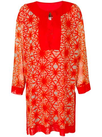 Jean Paul Gaultier Vintage Printed Summer Tunic - Red