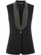 Philipp Plein Collar Studded Waistcoat