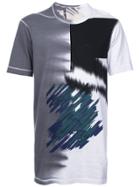 11 By Boris Bidjan Saberi Abstract Print T-shirt - Blue