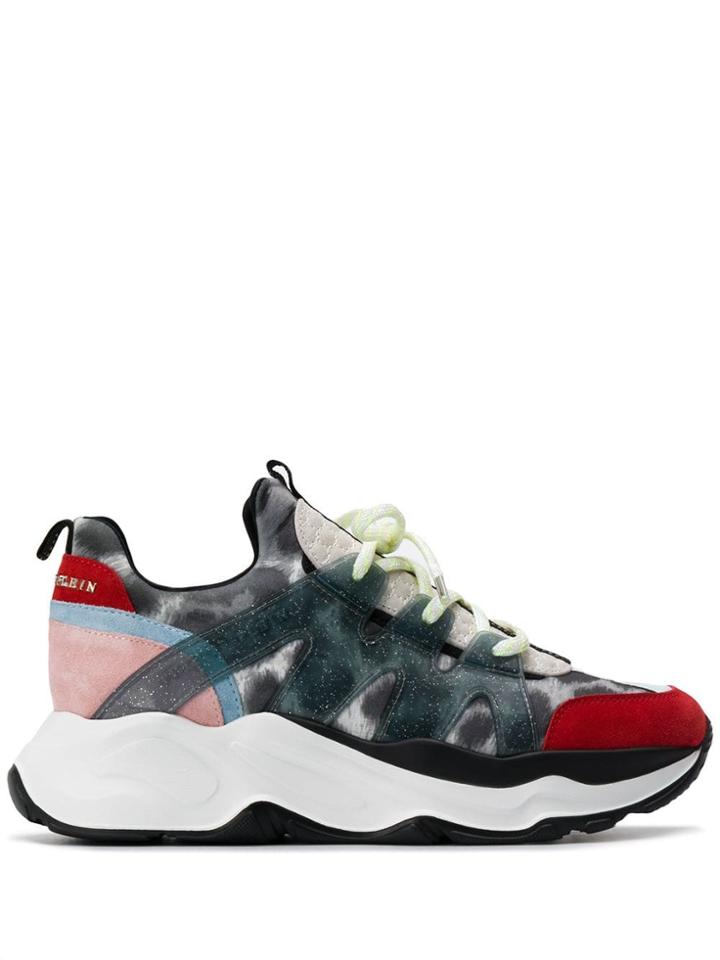 Philipp Plein Colour-block Sneakers - Grey