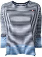Sonia By Sonia Rykiel Striped Jersey Top, Women's, Size: Medium, Blue, Cotton