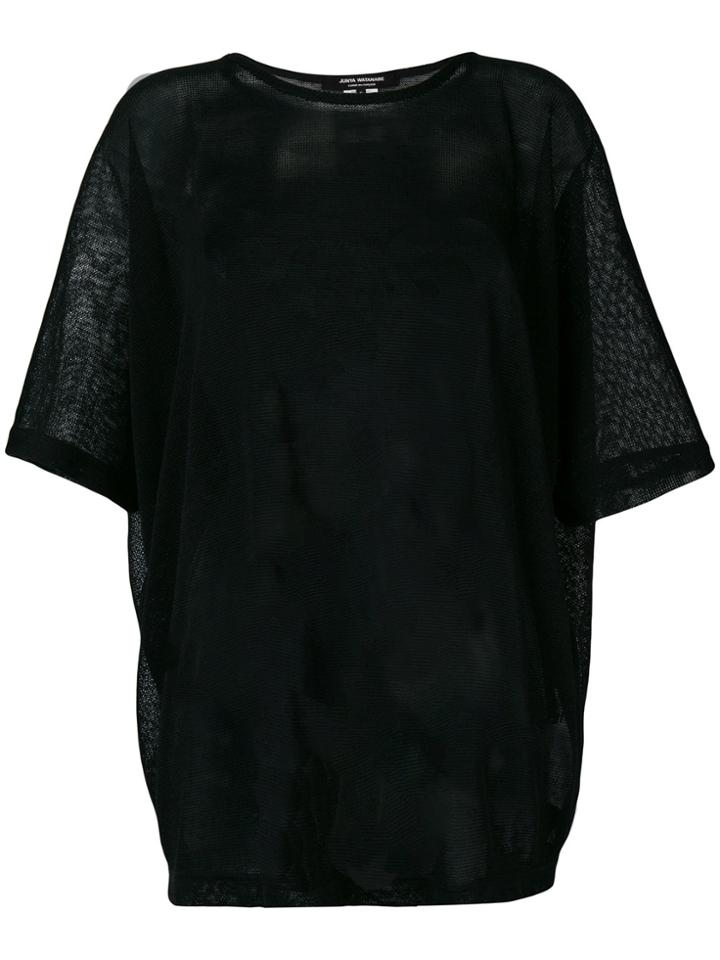 Junya Watanabe Scoop Neck T-shirt - Black