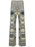 Missoni Patterned Flared Trousers - Blue