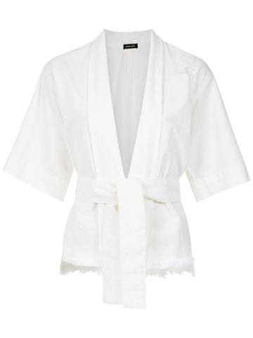 Osklen 'raw' Twill Kimono - White