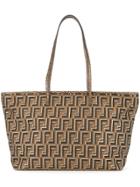 Fendi Pre-owned Zucca Pattern Shoulder Tote Bag - Brown