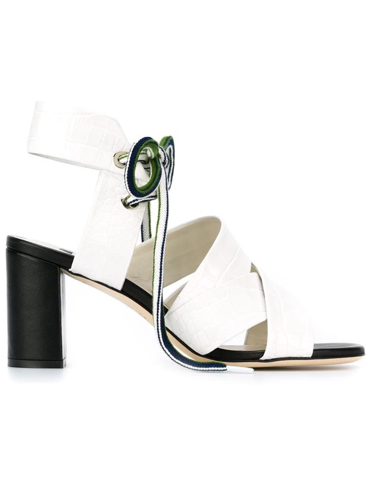 Msgm Crisscross Strap Sandals