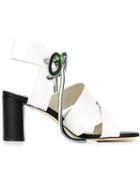 Msgm Crisscross Strap Sandals