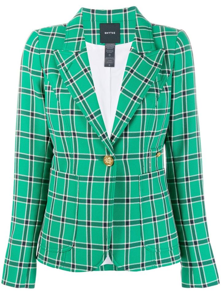 Smythe Plaid Blazer - Green