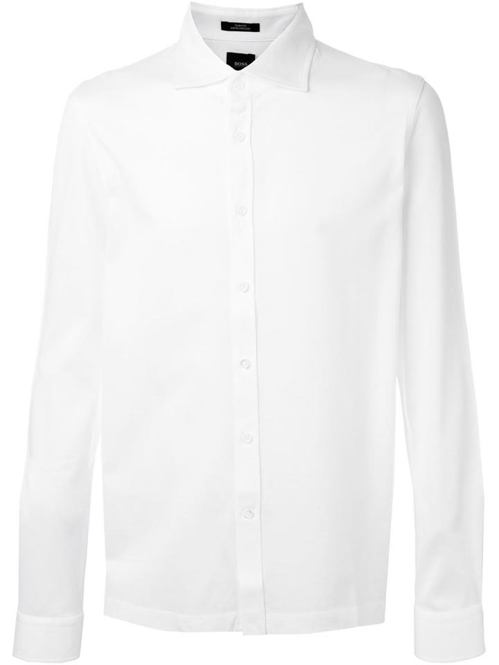 Boss Hugo Boss Cutaway Collar Shirt, Men's, Size: Xxl, White, Cotton
