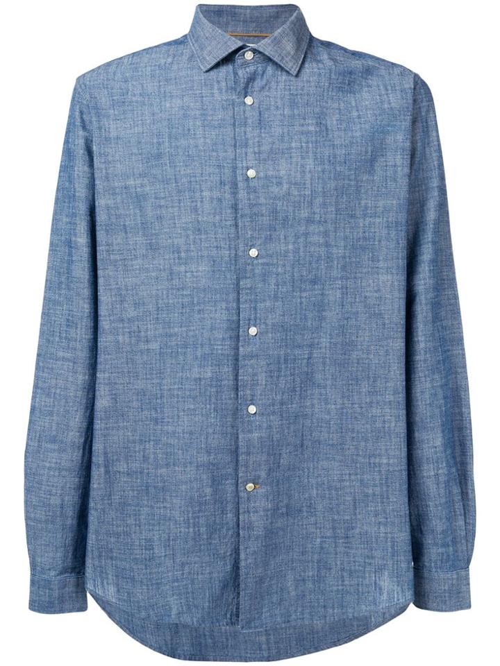 Barbour Highfield Denim Chambray Shirt - Blue