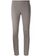 Fabiana Filippi Slim-fit Trousers, Women's, Size: 44, Grey, Cotton/spandex/elastane/polyester
