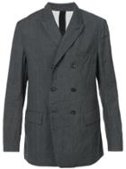 Forme D'expression Double-breasted Fitted Blazer - Black