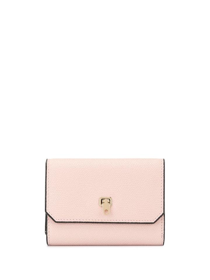 Valextra Foldover Top Wallet - Pink