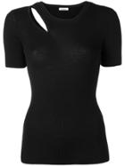 P.a.r.o.s.h. Cut Out Knitted Top - Black