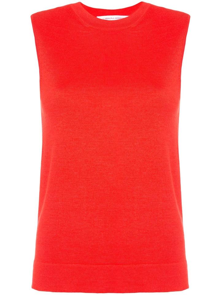 Carolina Herrera Fine-knitted Top - Red