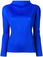 Pleats Please By Issey Miyake Chimnee Blouse - Blue
