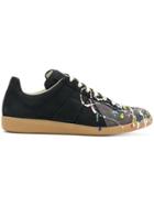 Maison Margiela Replica Paint Splatter Sneakers - Black