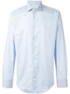 Etro Printed Collar Shirt, Men's, Size: 42, Blue, Cotton