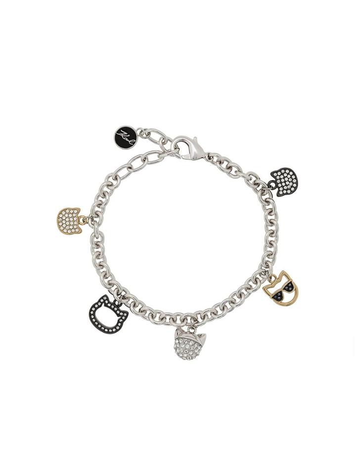 Karl Lagerfeld Choupette Charm Bracelet - Silver