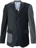Wooster + Lardini Patchwork Blazer - Blue