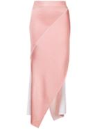 Rosetta Getty Asymmetric Pinwheel Skirt - Pink & Purple