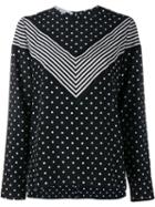 Stella Mccartney - 'louisa' Blouse - Women - Silk/polyester - 44, Black, Silk/polyester