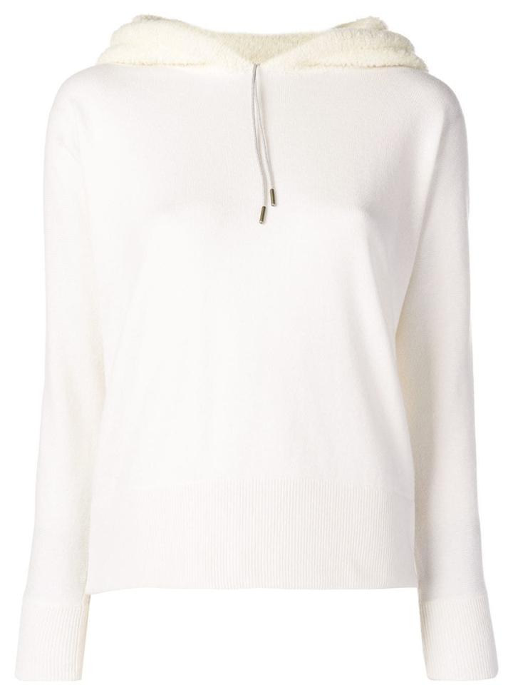 Fabiana Filippi Long-sleeve Hoodie - White