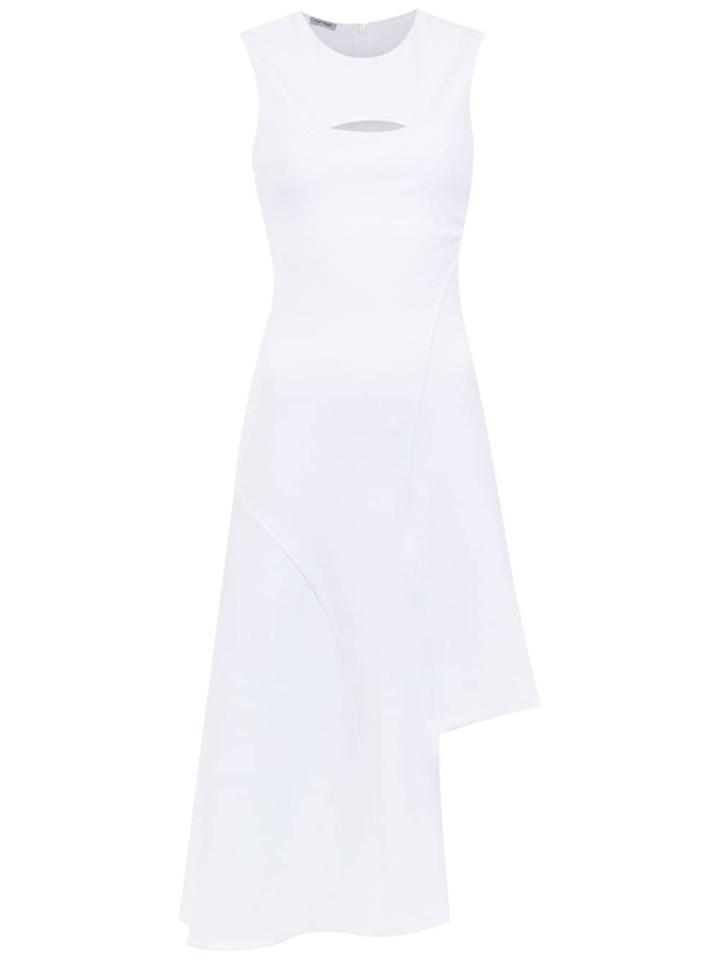 Tufi Duek Midi Dress With Cut Detail - White