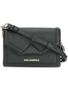 Karl Lagerfeld Detachable Strap Small Clutch, Women's, Black
