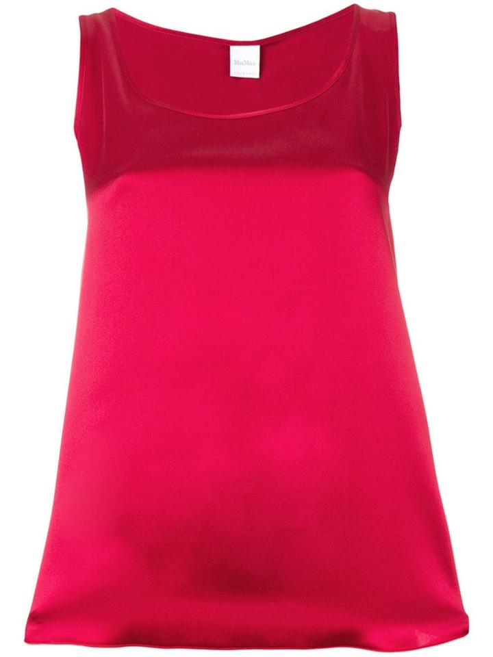 Max Mara Sleeveless Vest Top - Red