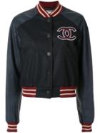 Chanel Pre-owned Longsleeve Coat Jacket - Blue