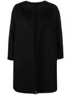 Manzoni 24 Open Front Midi Coat - Black