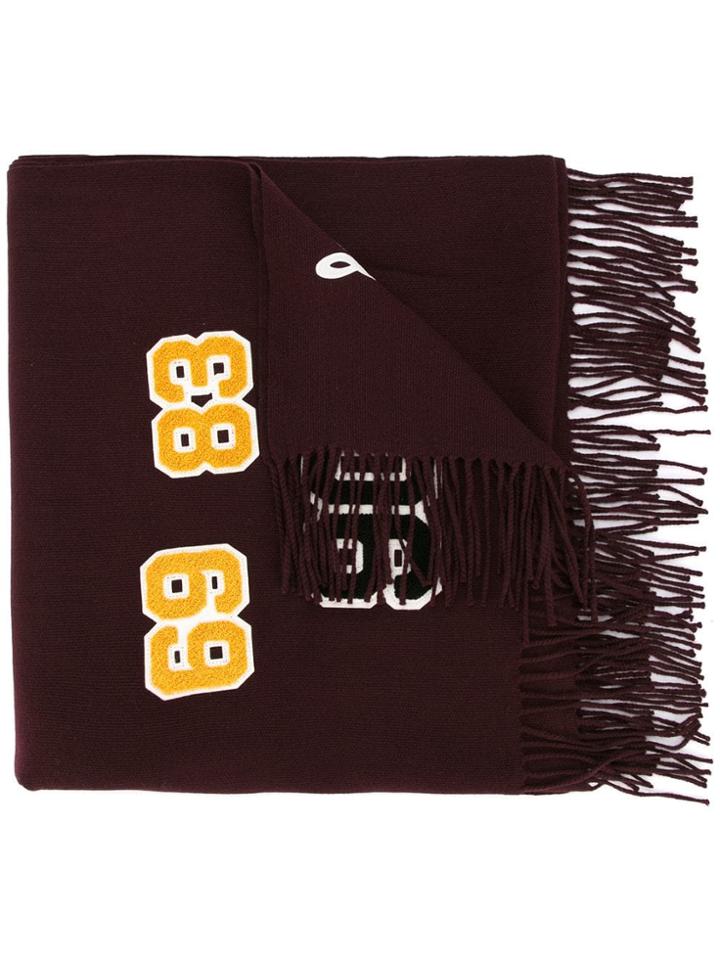 Undercover Patch Work Scarf - Red