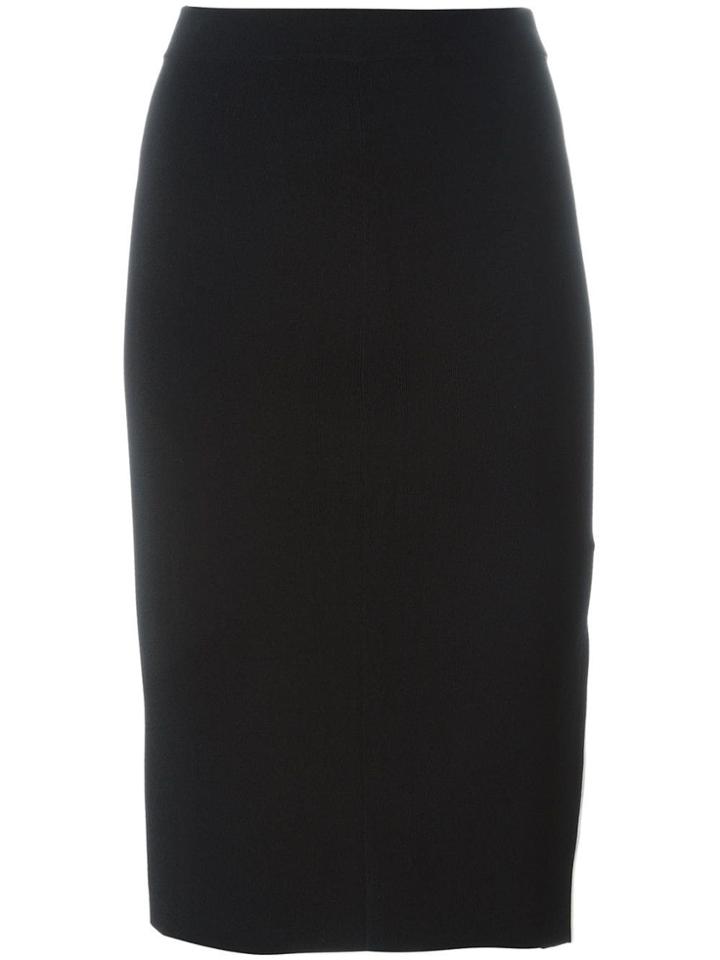 Rag & Bone Contrast Trim Pencil Skirt - Black