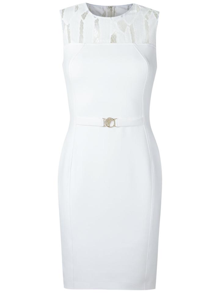 Versace Collection - Versace Collection G34849g600556 G1064 Synthetic->polyester - Women - Cotton/polyester/spandex/elastane/viscose - 42, White, Cotton/polyester/spandex/elastane/viscose