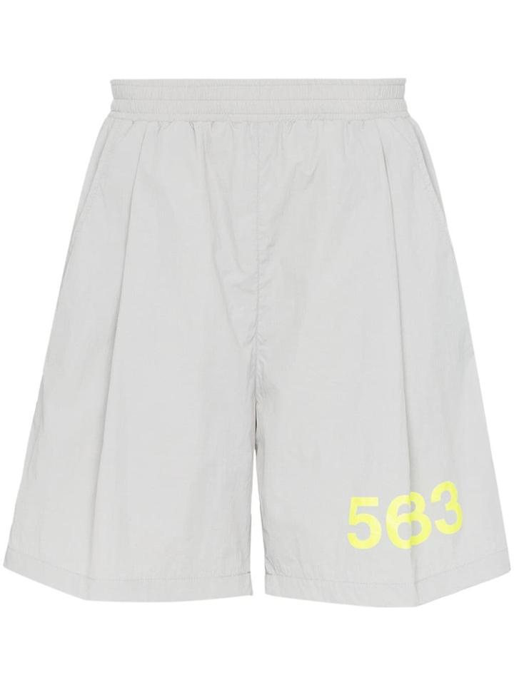 Willy Chavarria X Hummel Track Shorts - Grey
