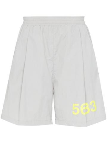 Willy Chavarria X Hummel Track Shorts - Grey