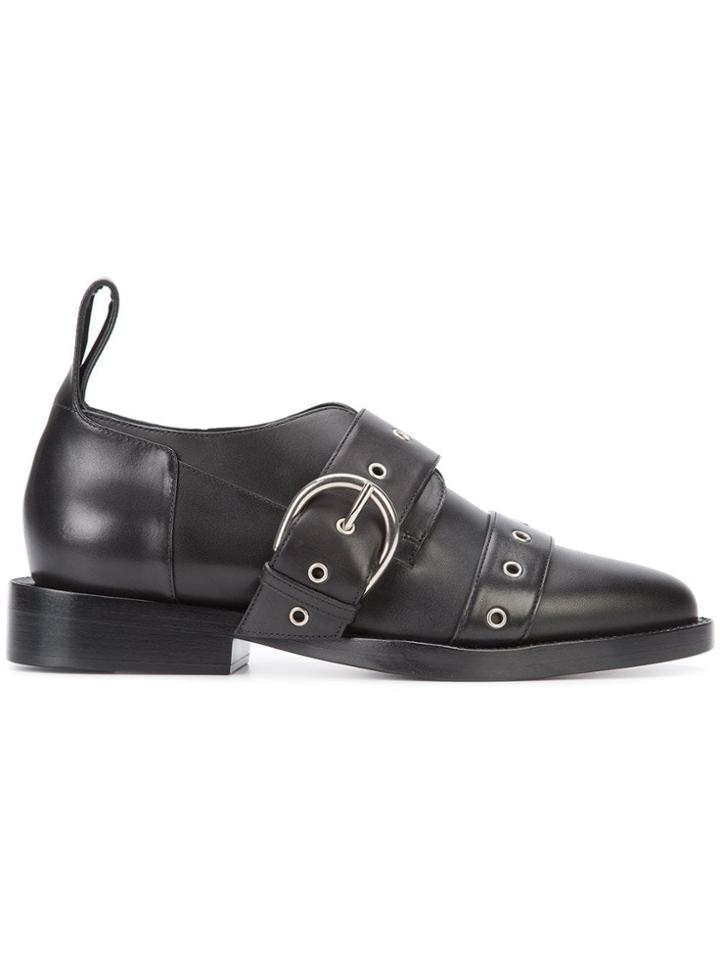 Paco Rabanne Buckled Brogues - Black