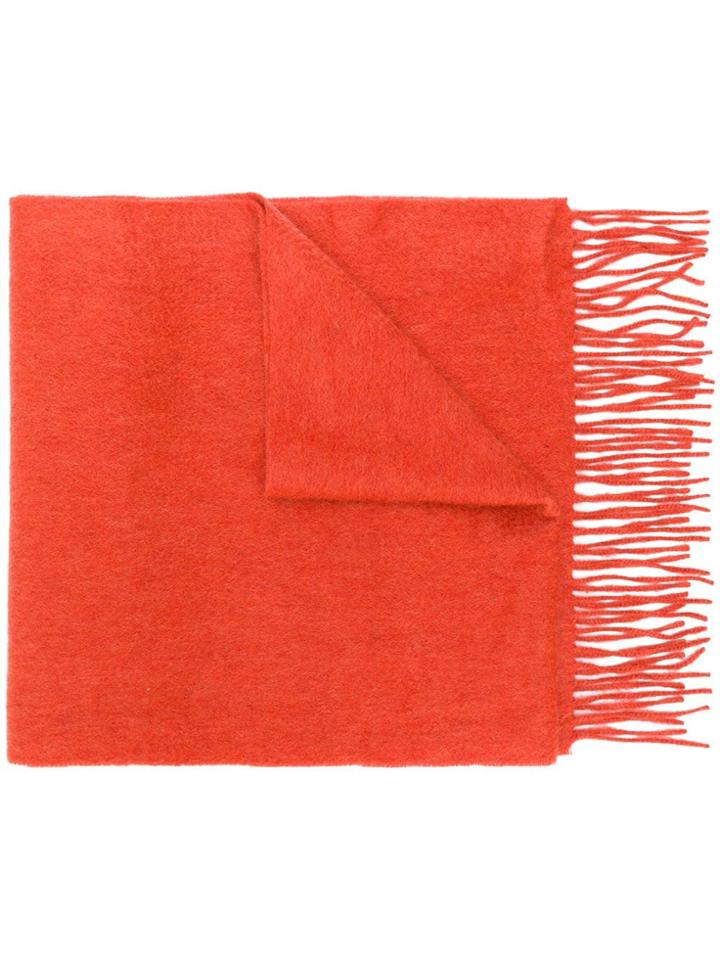 N.peal Woven Scarf - Yellow & Orange