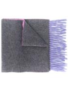 N.peal Double Face Cashmere Scarf - Grey
