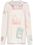 The Elder Statesman Technicolour Yogis Print Cashmere Blend Hoodie -