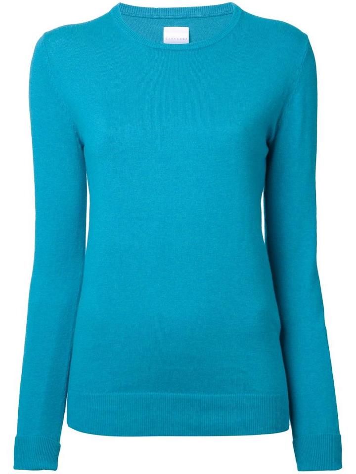Cityshop 'city' Crew Neck Jumper, Women's, Blue, Cotton/cashmere