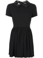 Jeremy Scott Fitted Dress, Women's, Size: 42, Black, Cotton/polyester/pvc