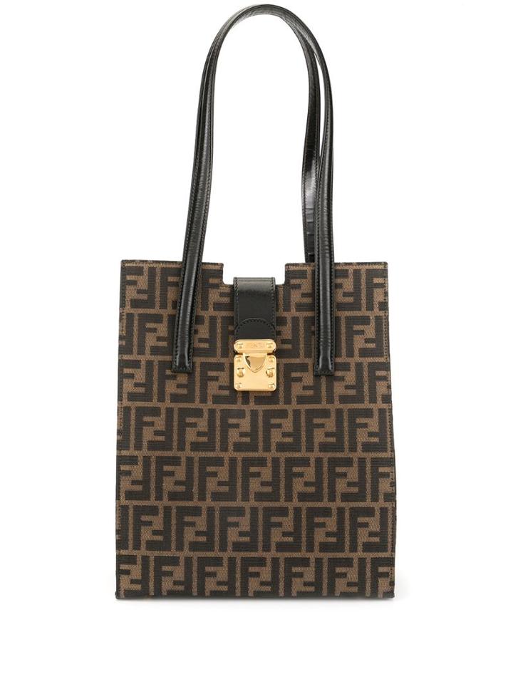 Fendi Pre-owned Ff Pattern Tote Bag - Brown