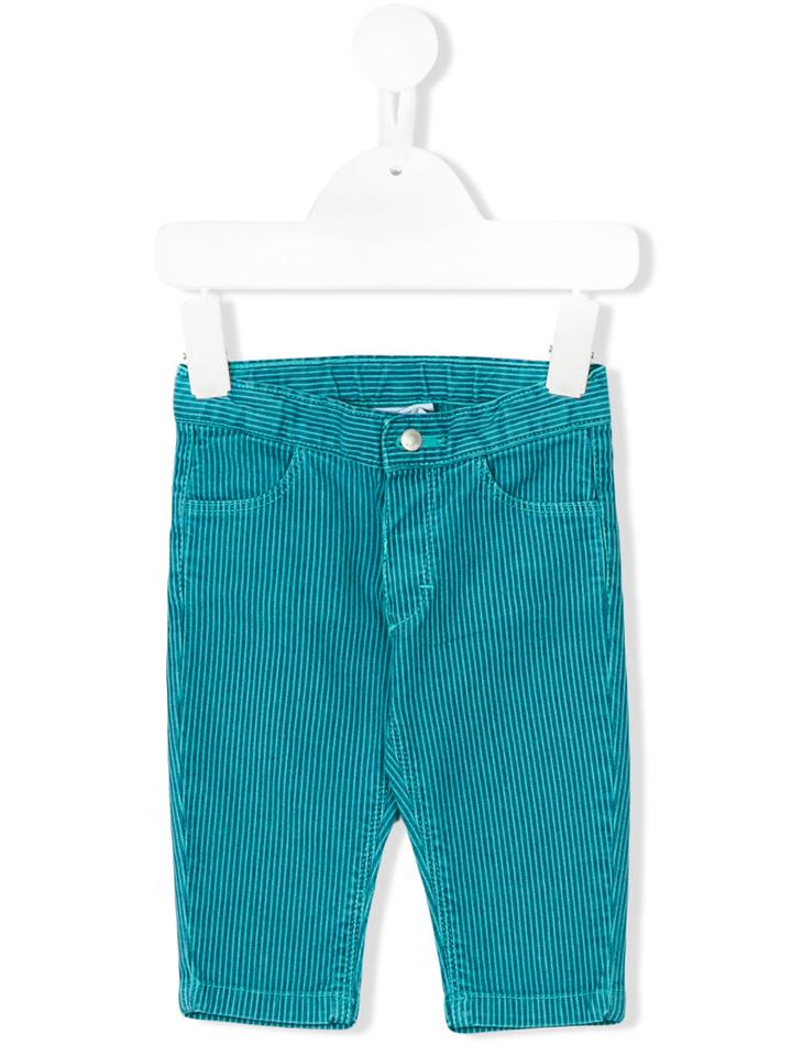 Knot - Earth Stripe Pants - Kids - Cotton/spandex/elastane - 24 Mth, Green