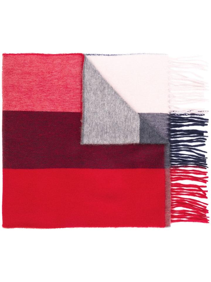 Begg & Co Colour Block Scarf - Red