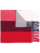 Begg & Co Colour Block Scarf - Red