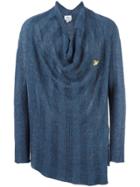 Vivienne Westwood Loose-fit Draped Neck Jumper - Blue