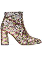 Bams Sequined Ankle Boots - Multicolour